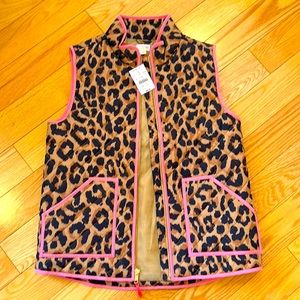 NWT Crewcuts Leopard Vest Size 12
